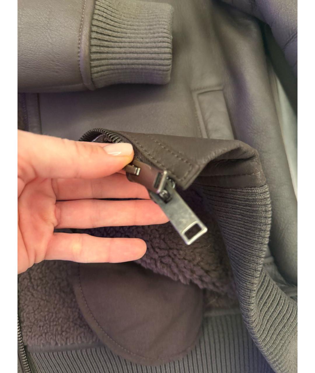 12 STOREEZ Коричневая кожаная дубленка, фото 5