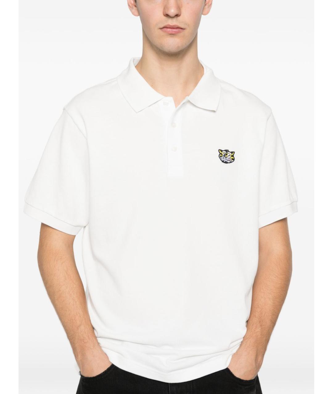 KENZO Белая хлопковая футболка, фото 4