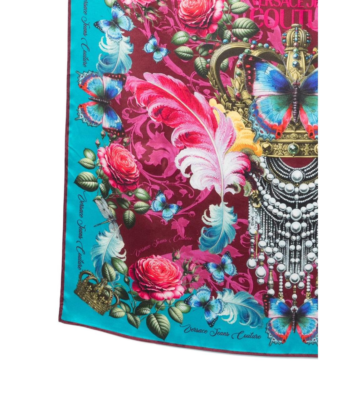 VERSACE JEANS COUTURE Мульти шелковый платок, фото 2