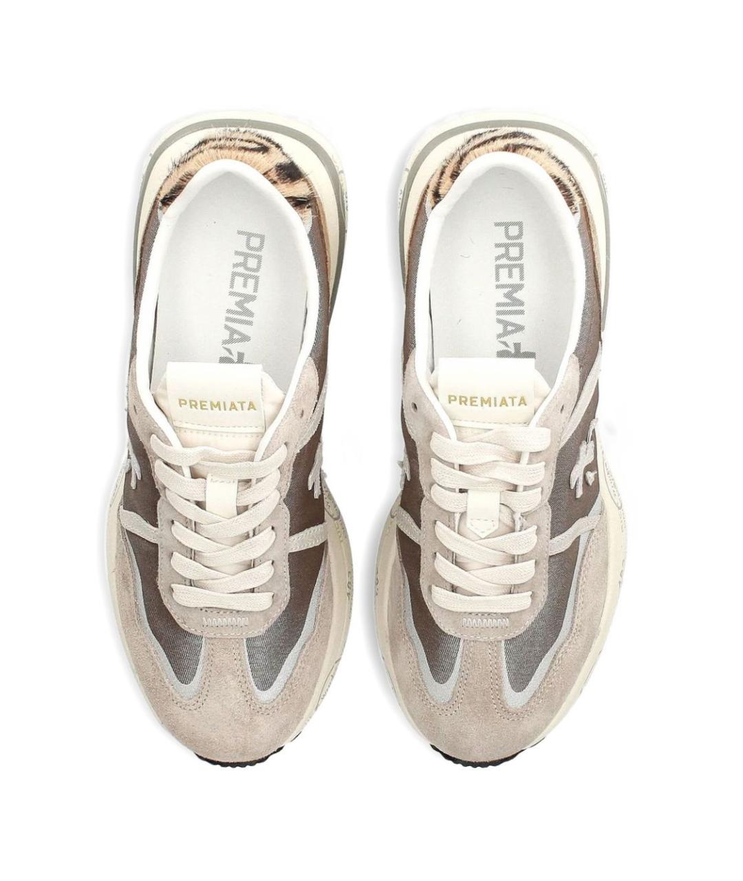 PREMIATA Коричневые замшевые кроссовки, фото 2