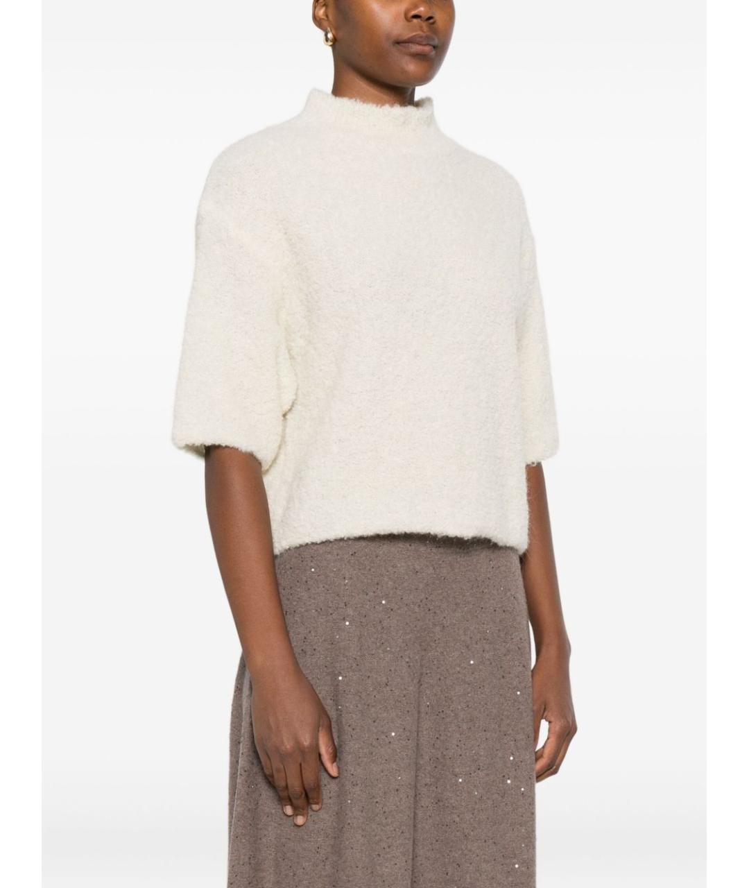 ANTONELLI FIRENZE Бежевый полиамидовый джемпер / свитер, фото 4