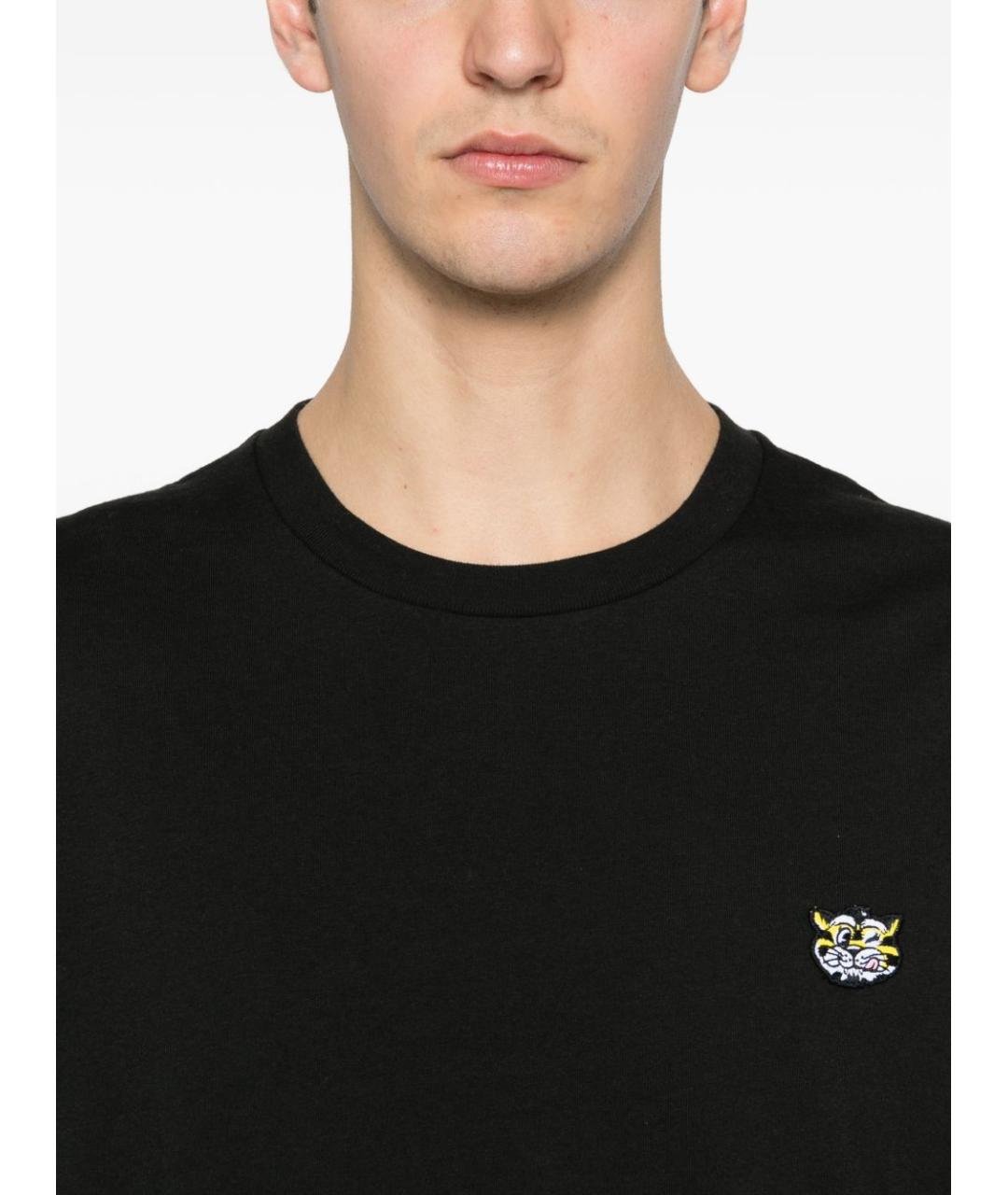 KENZO Черная хлопковая футболка, фото 4