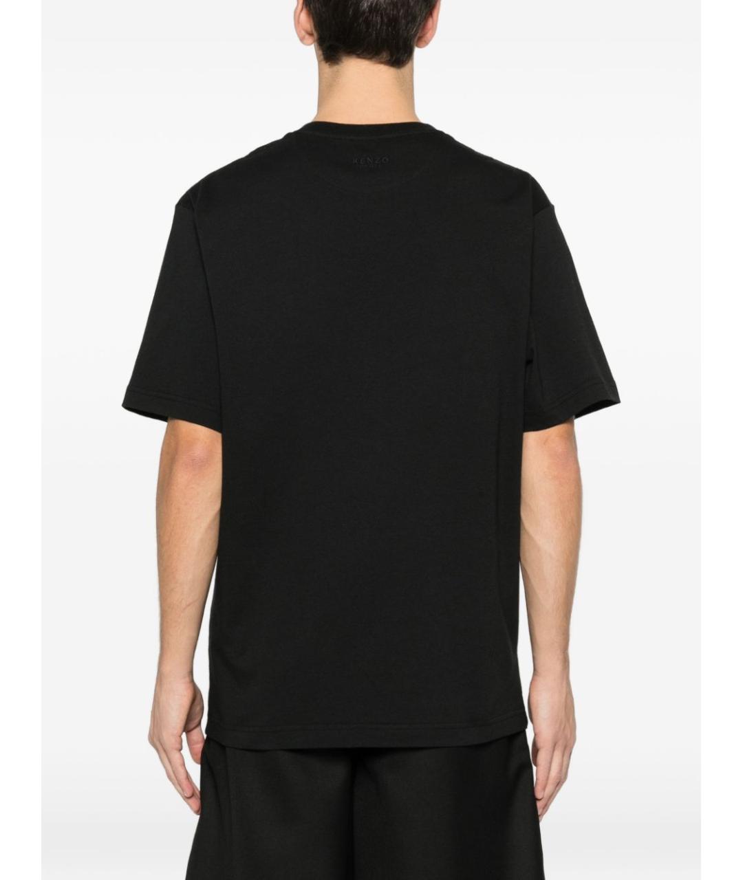 KENZO Черная хлопковая футболка, фото 5