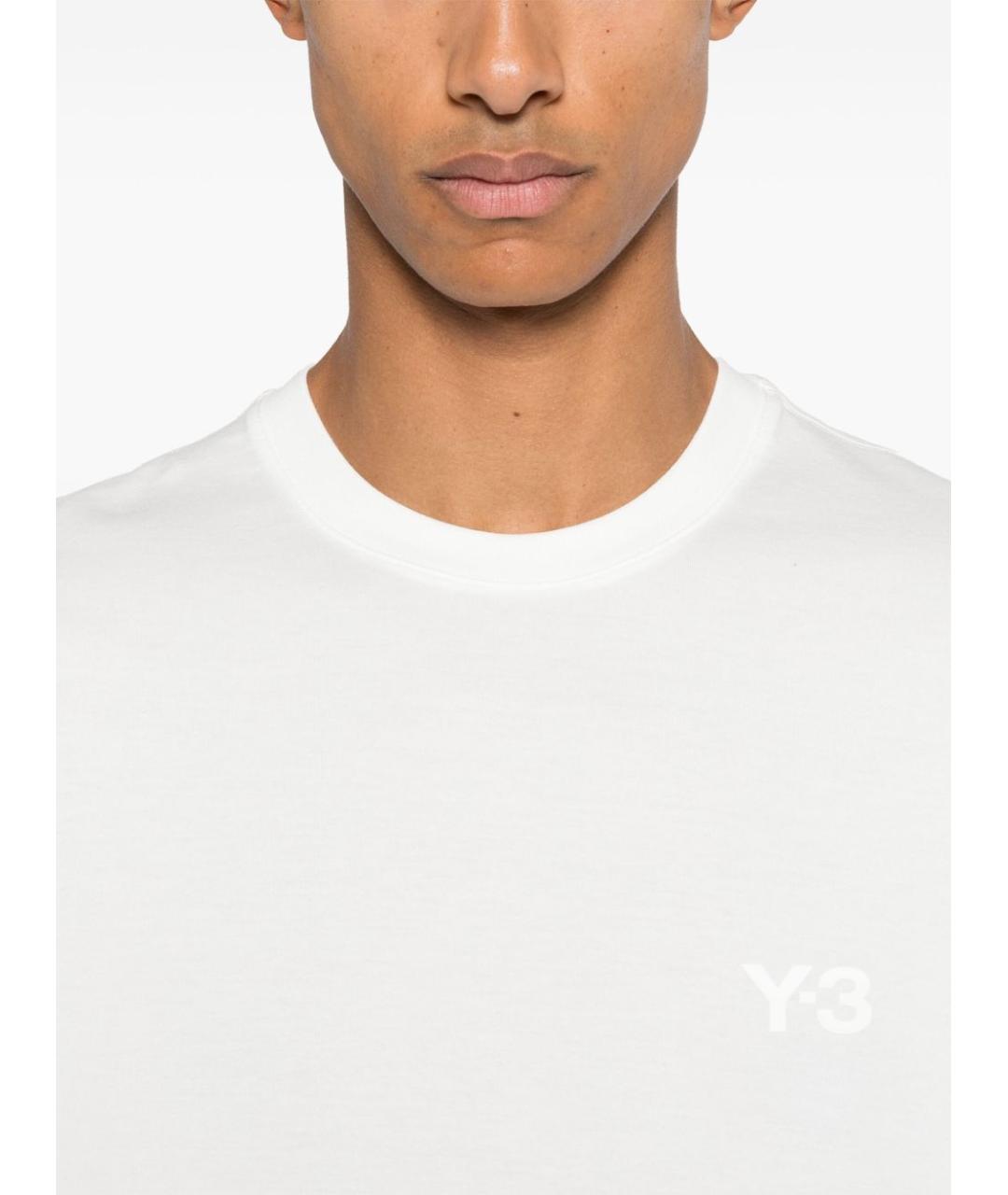 Y-3 Белая хлопковая футболка, фото 5