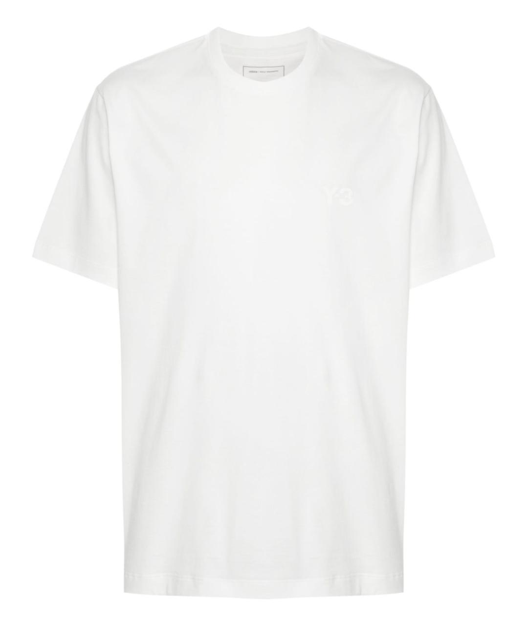 Y-3 Белая хлопковая футболка, фото 1