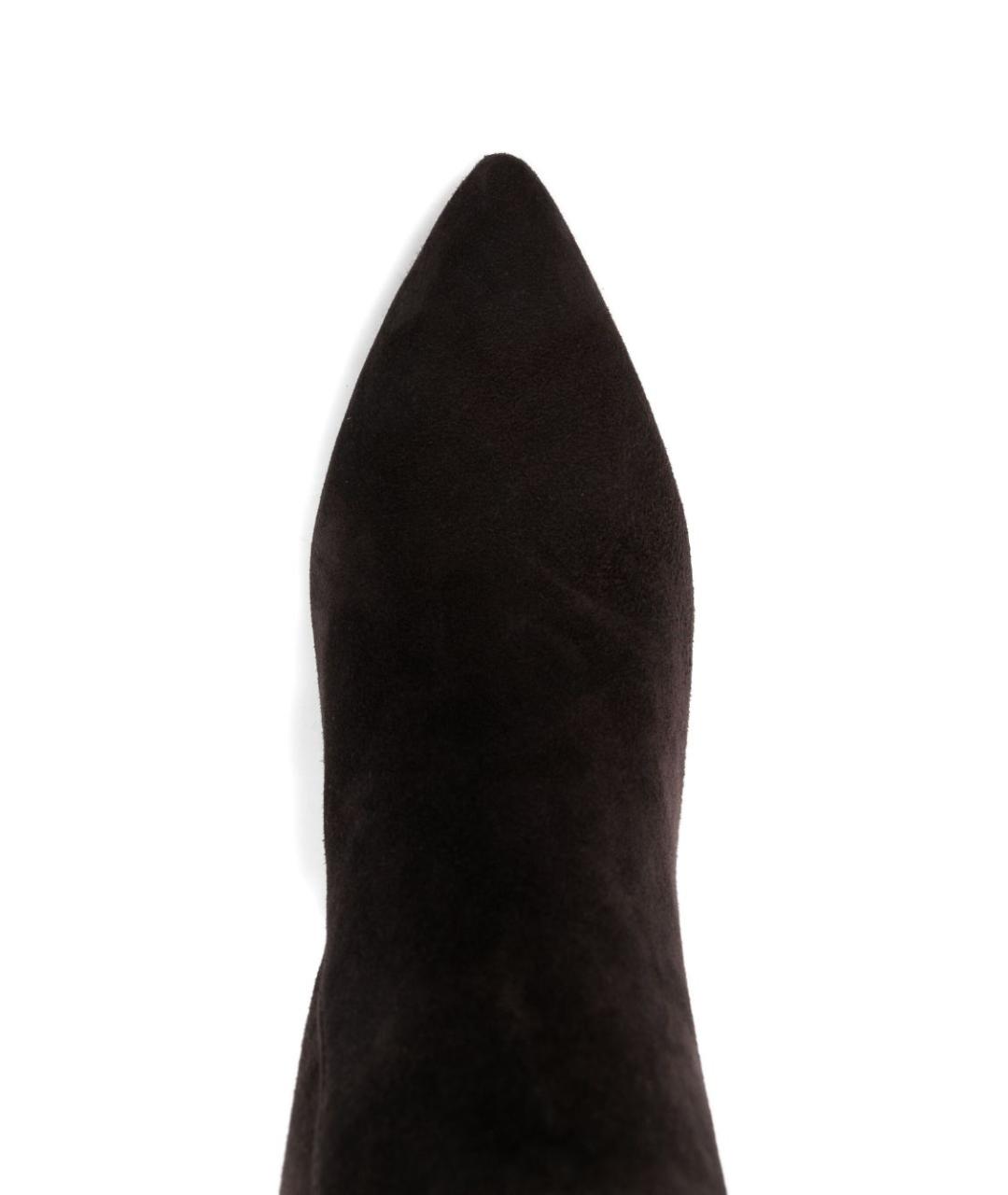 TWIN-SET Коричневые кожаные ботфорты, фото 2