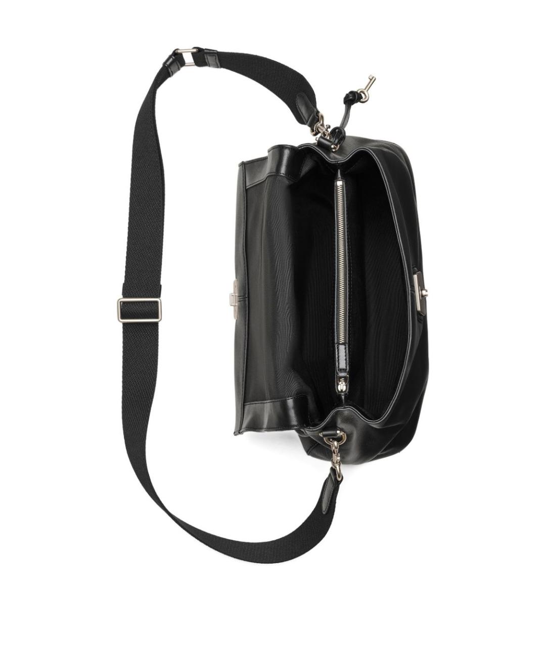 MARC JACOBS Черная кожаная сумка тоут, фото 4