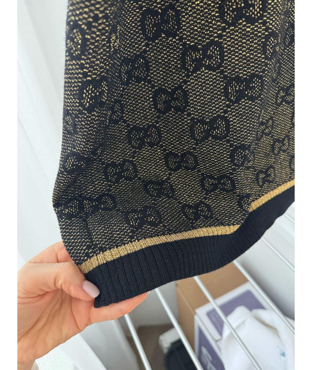 GUCCI Черный шерстяной костюм с юбками, фото 4