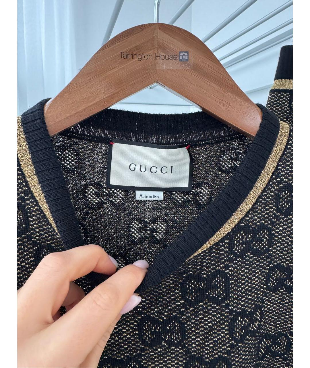 GUCCI Черный шерстяной костюм с юбками, фото 3