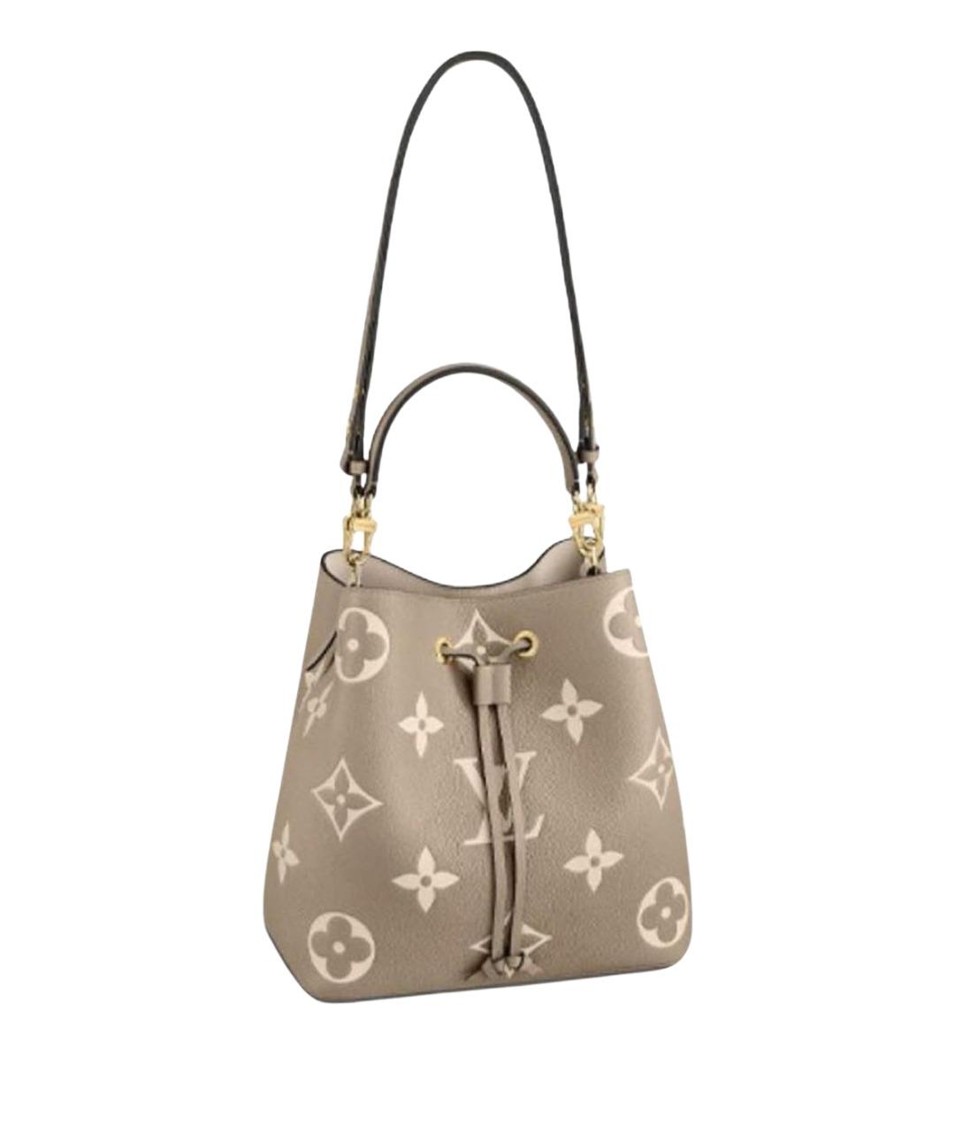 LOUIS VUITTON Бежевая кожаная сумка через плечо, фото 1