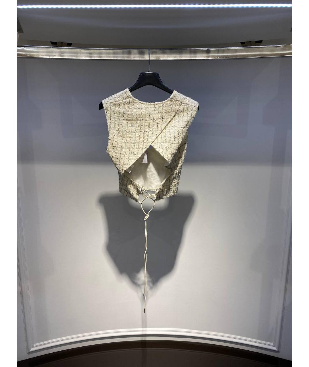 IRO Бежевый хлопковый жилет, фото 3