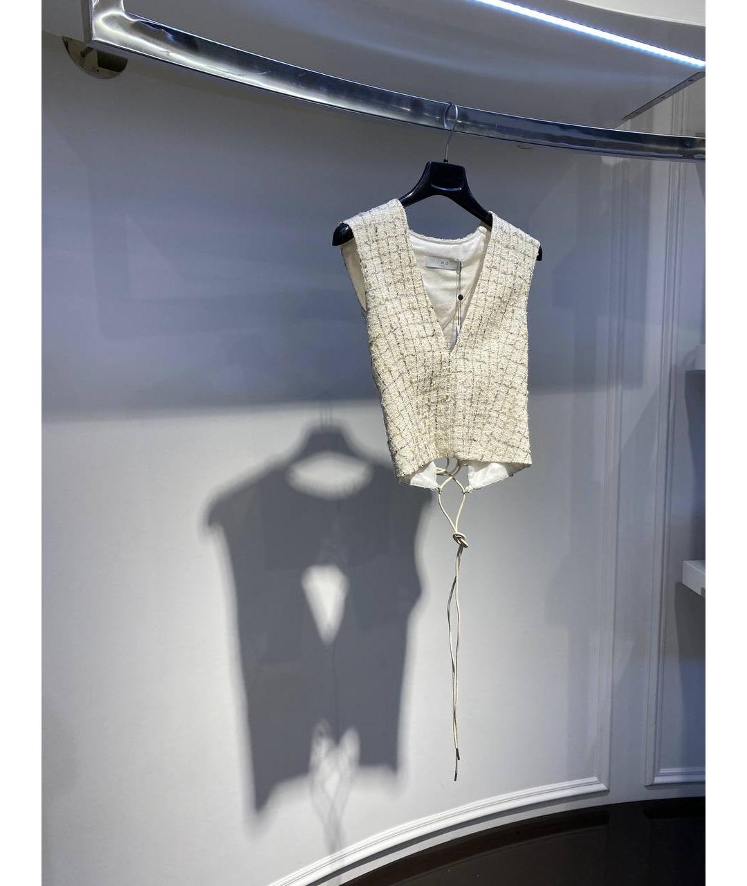 IRO Бежевый хлопковый жилет, фото 2