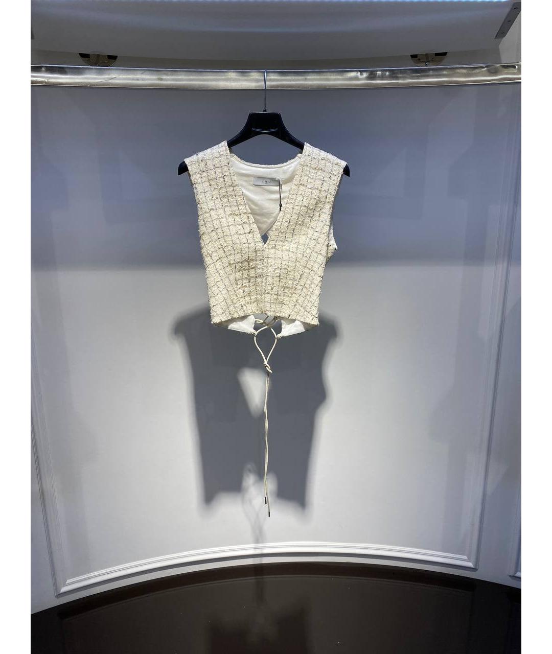 IRO Бежевый хлопковый жилет, фото 4