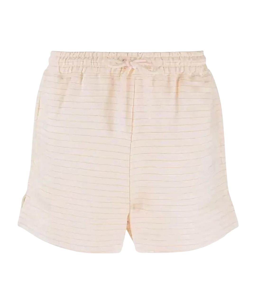 GANNI Бежевые хлопковые шорты, фото 1
