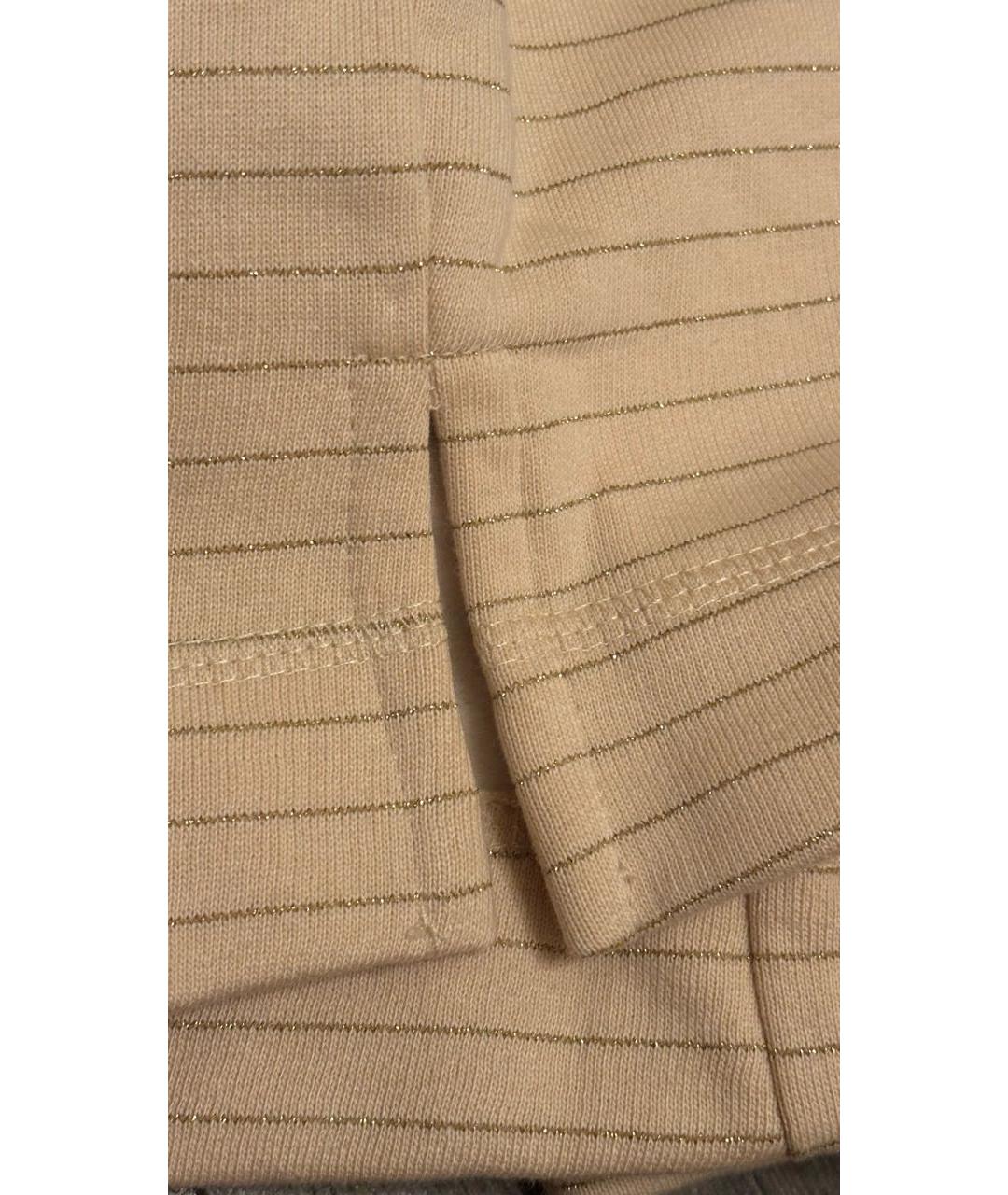 GANNI Бежевые хлопковые шорты, фото 7