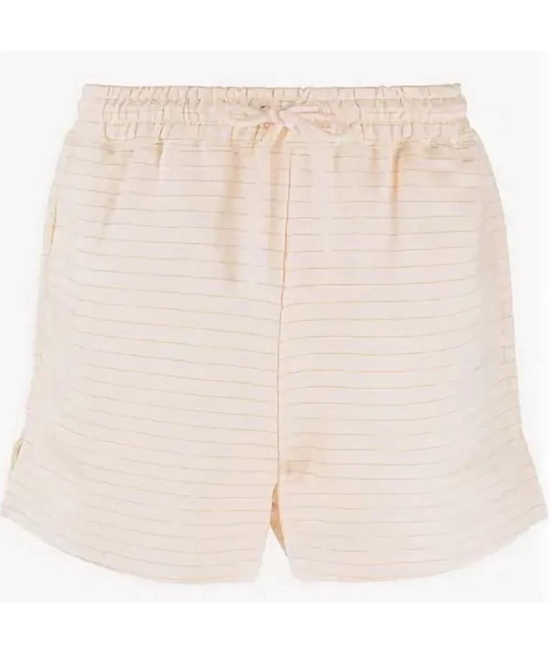 GANNI Бежевые хлопковые шорты, фото 9