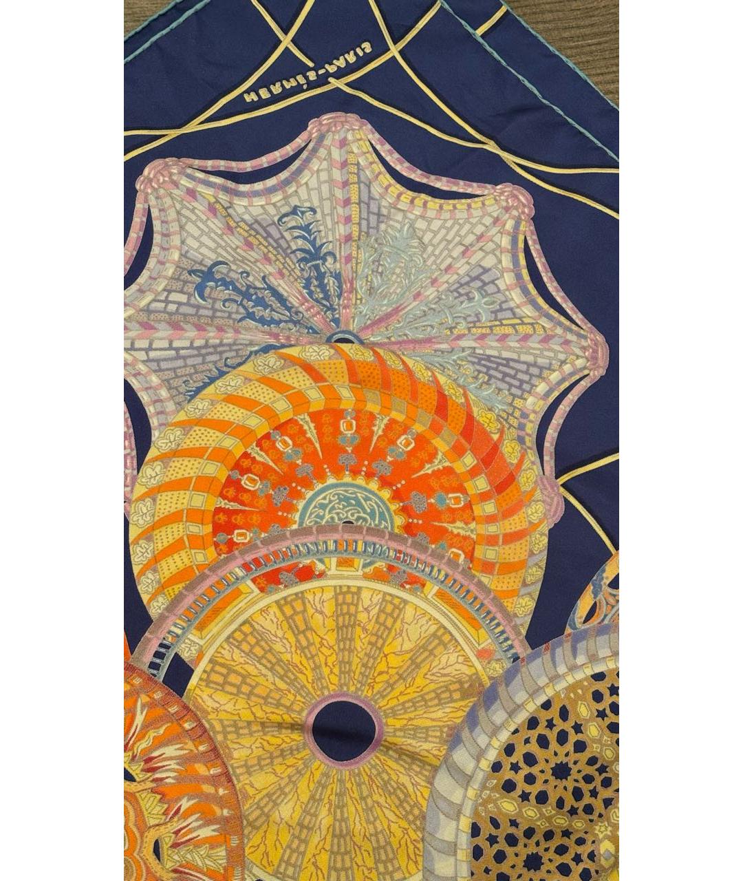 HERMES Мульти шелковый платок, фото 5