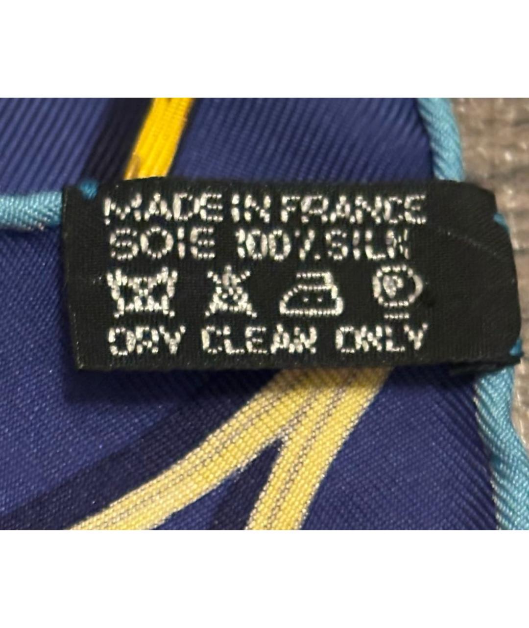 HERMES Мульти шелковый платок, фото 6