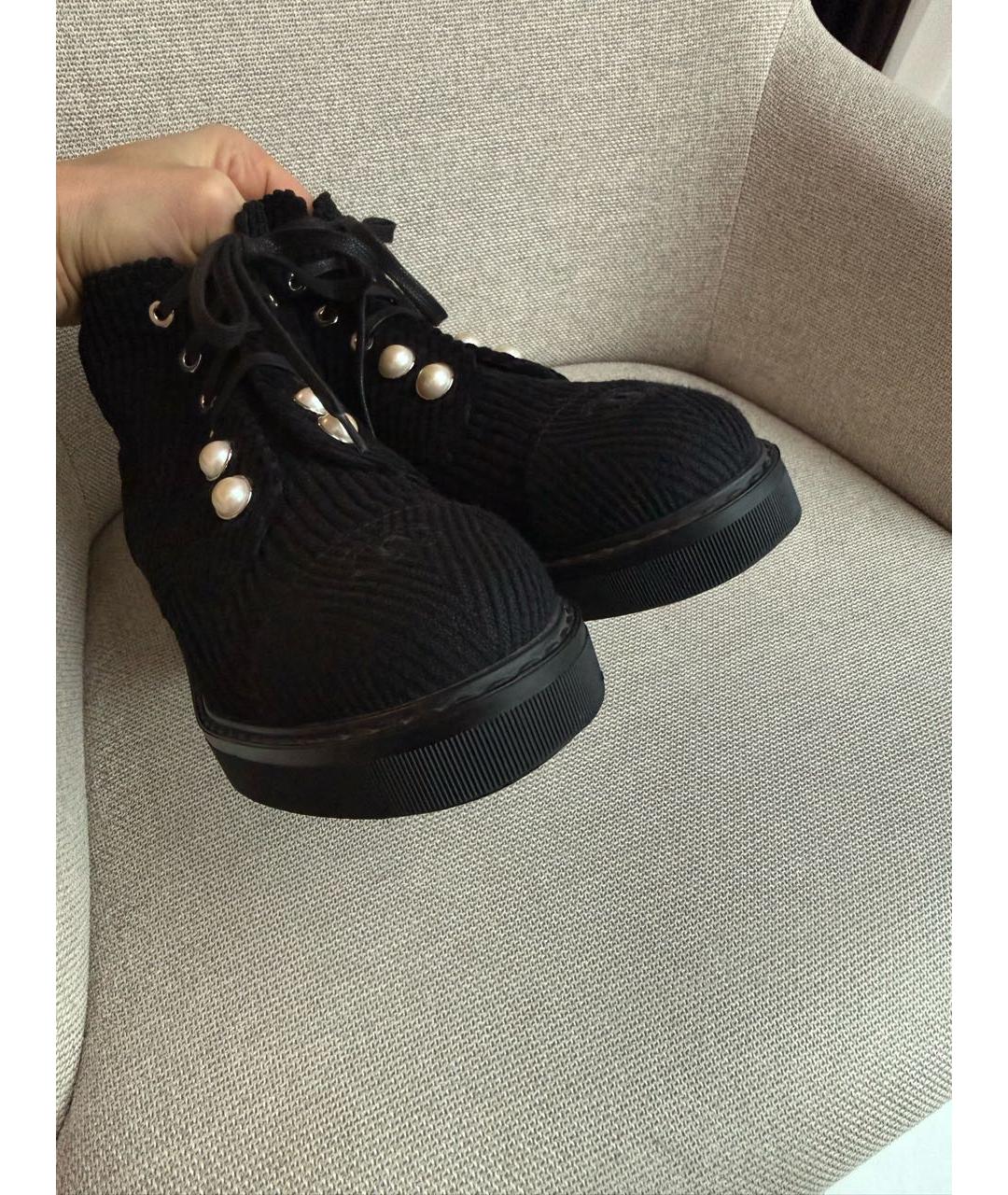 CHANEL Черные ботинки, фото 8