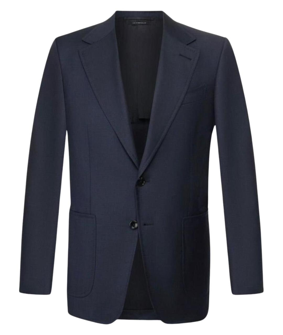 TOM FORD Темно-синий шерстяной пиджак, фото 1