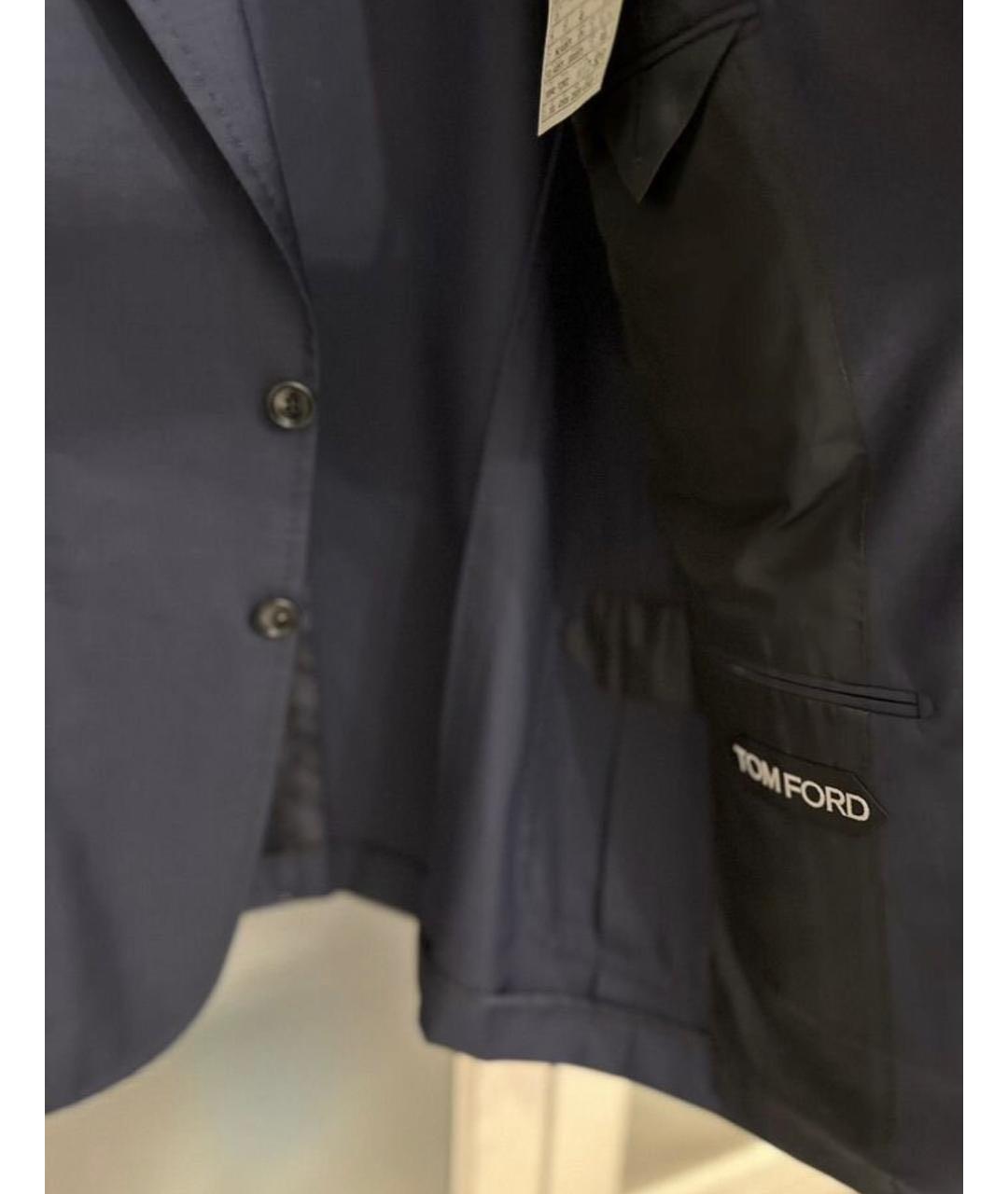 TOM FORD Темно-синий шерстяной пиджак, фото 4