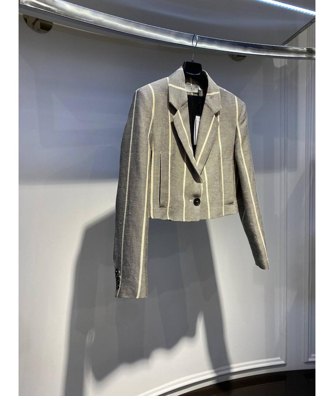 IRO Серый вискозный жакет/пиджак, фото 2