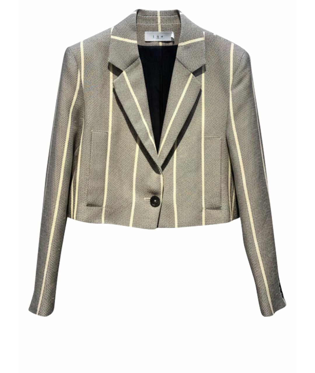 IRO Серый вискозный жакет/пиджак, фото 1