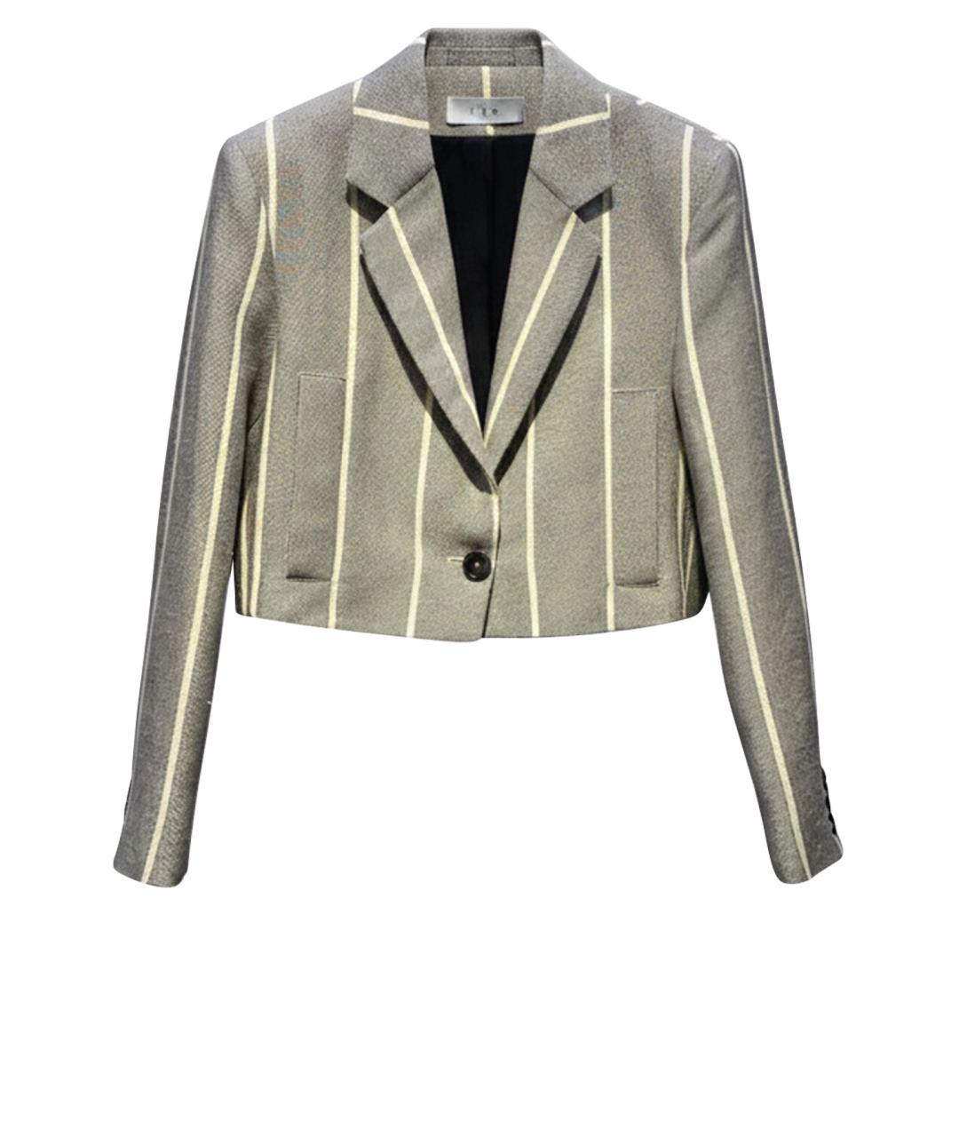 IRO Серый вискозный жакет/пиджак, фото 4
