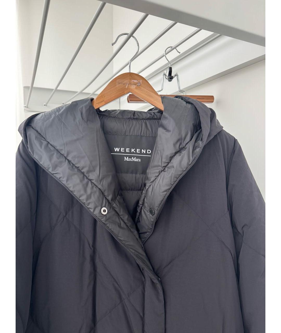WEEKEND MAX MARA Черный пуховик, фото 3