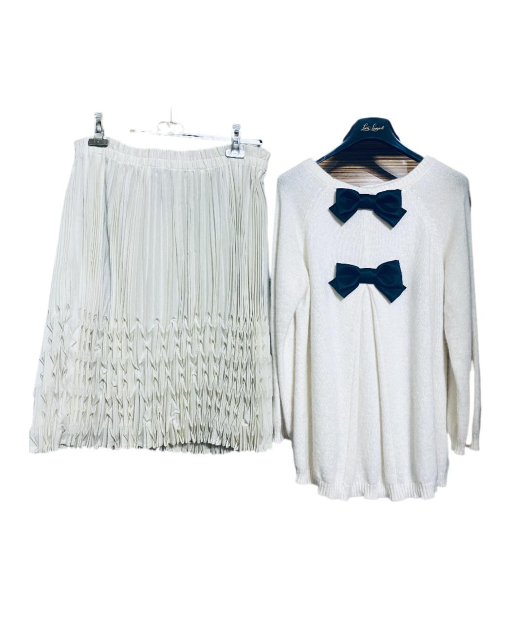 GIVENCHY Бежевый вискозный костюм с юбками, фото 6