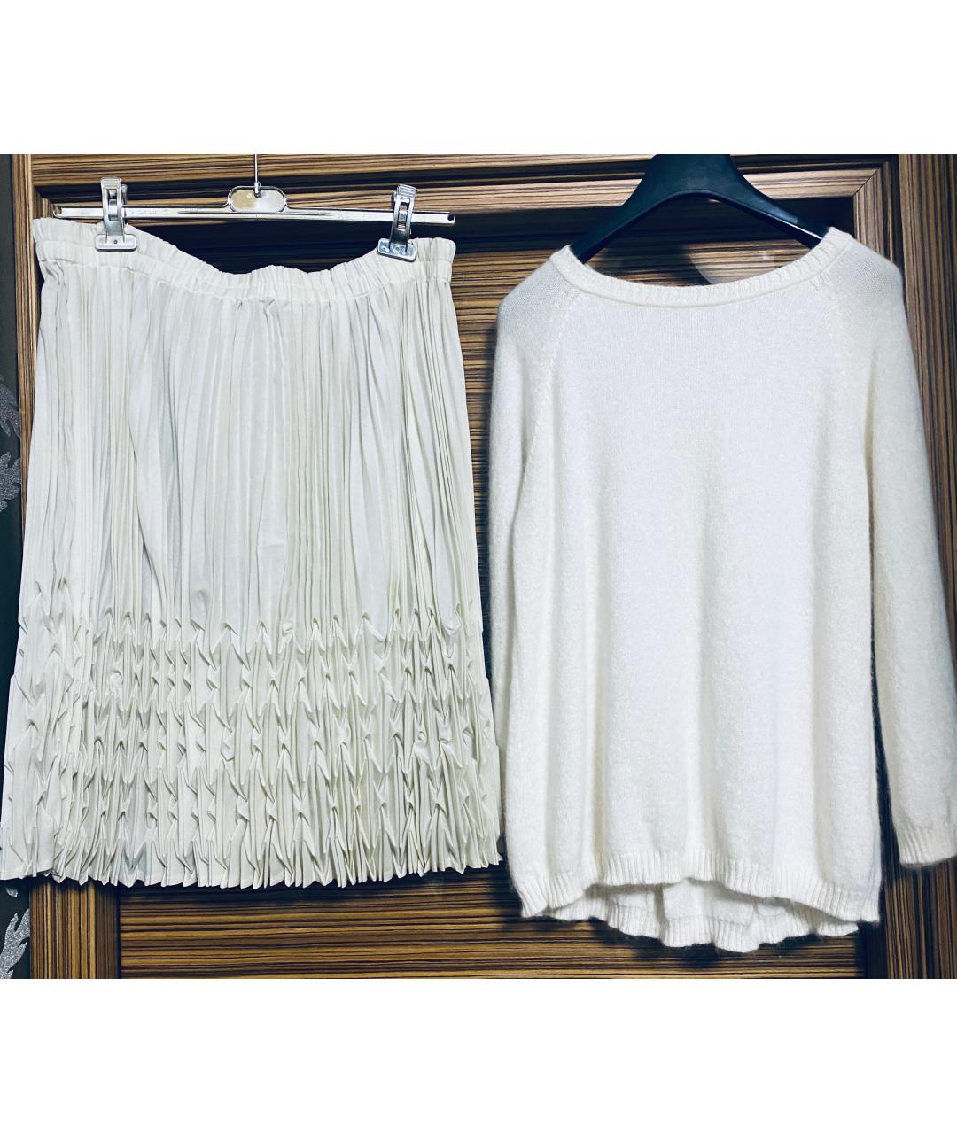 GIVENCHY Бежевый вискозный костюм с юбками, фото 2