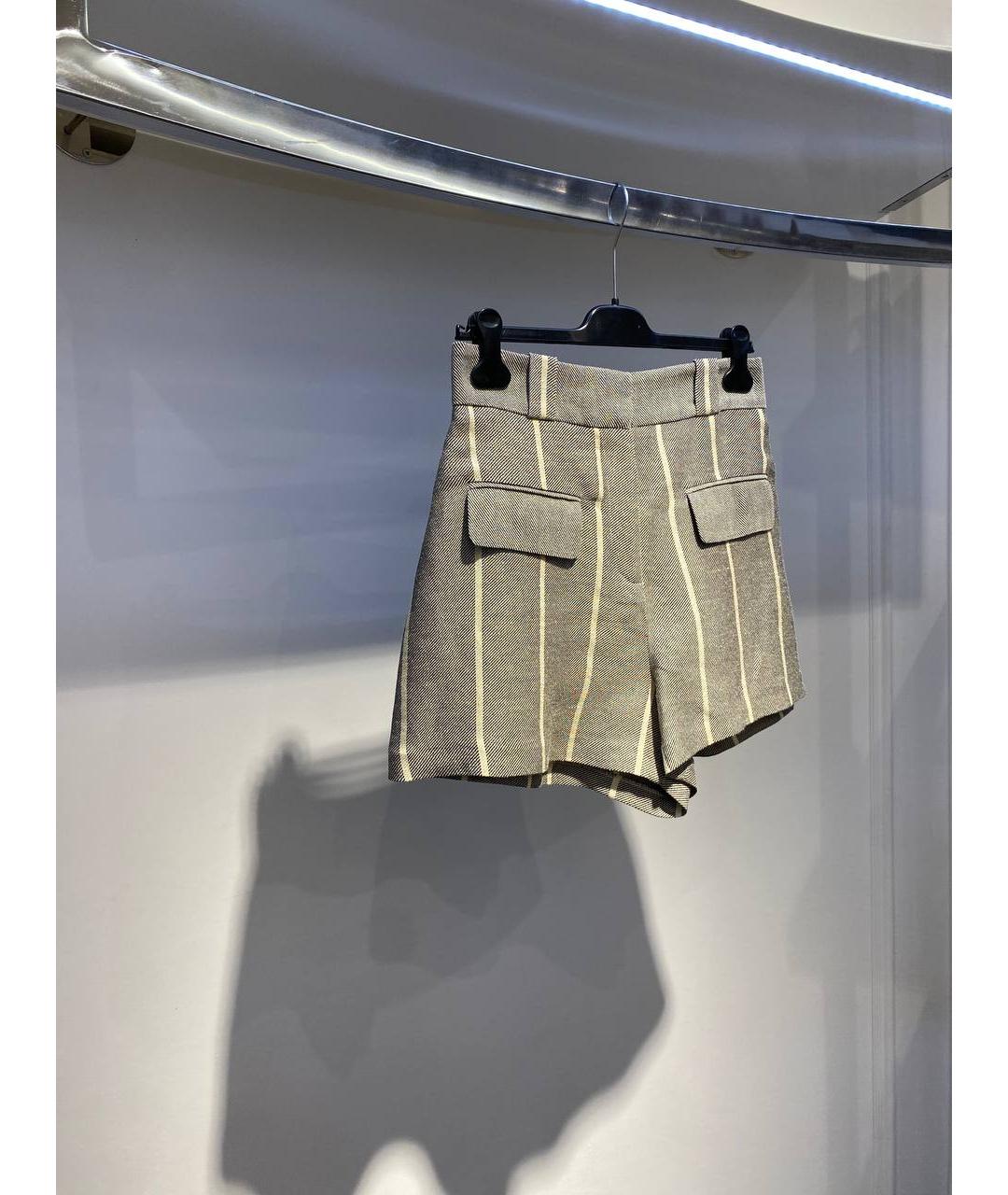 IRO Серые хлопковые шорты, фото 3