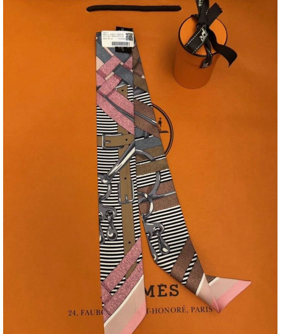 HERMES Коралловая повязка на голову, фото 3