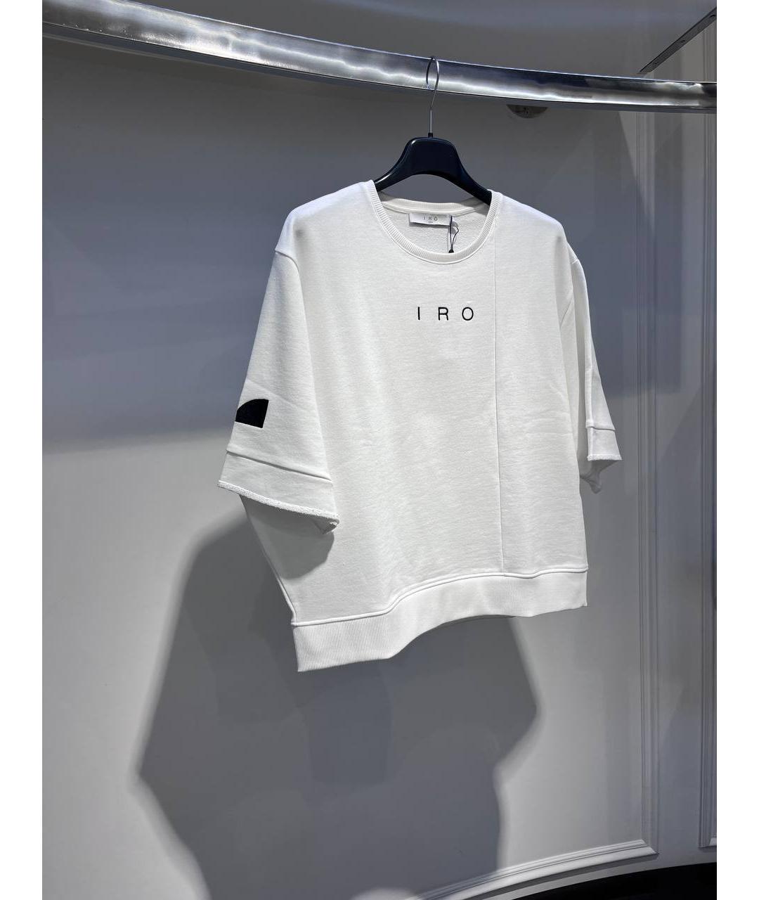 IRO Белая хлопковая футболка, фото 3