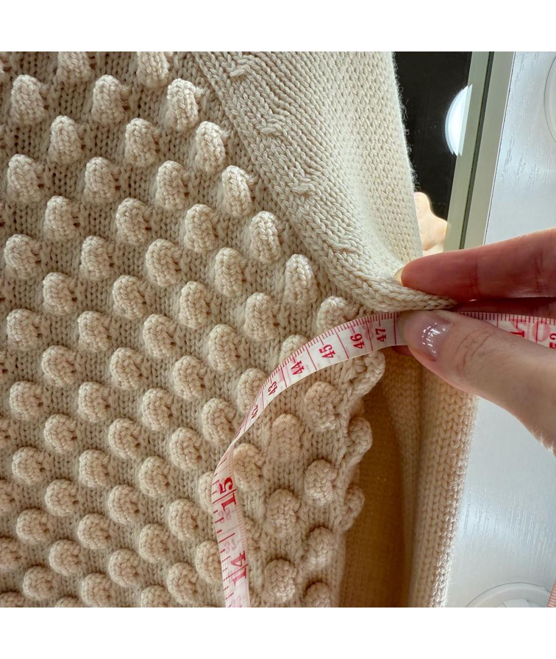 CHLOE Бежевый шерстяной джемпер / свитер, фото 5