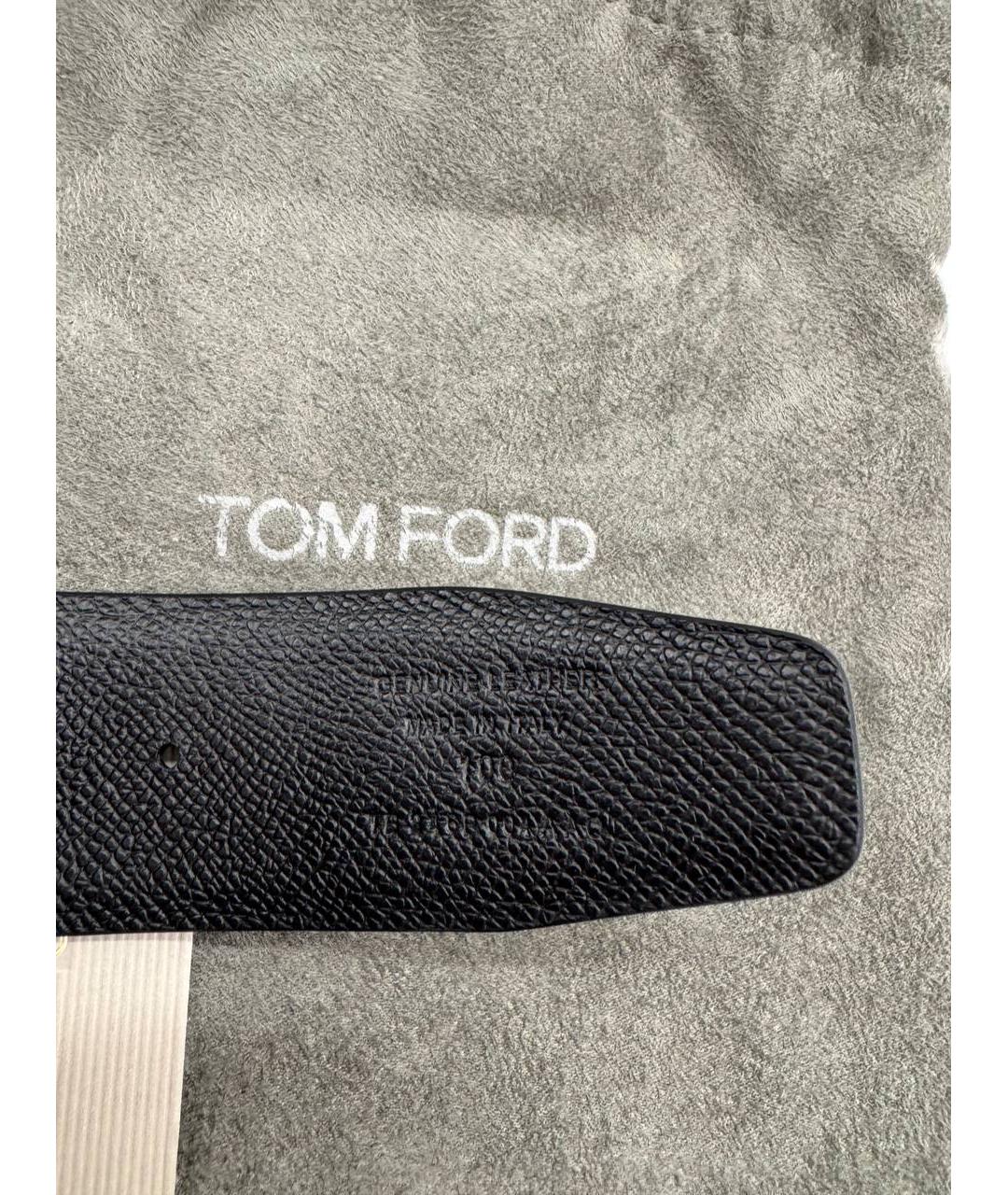 TOM FORD Белый кожаный ремень, фото 5