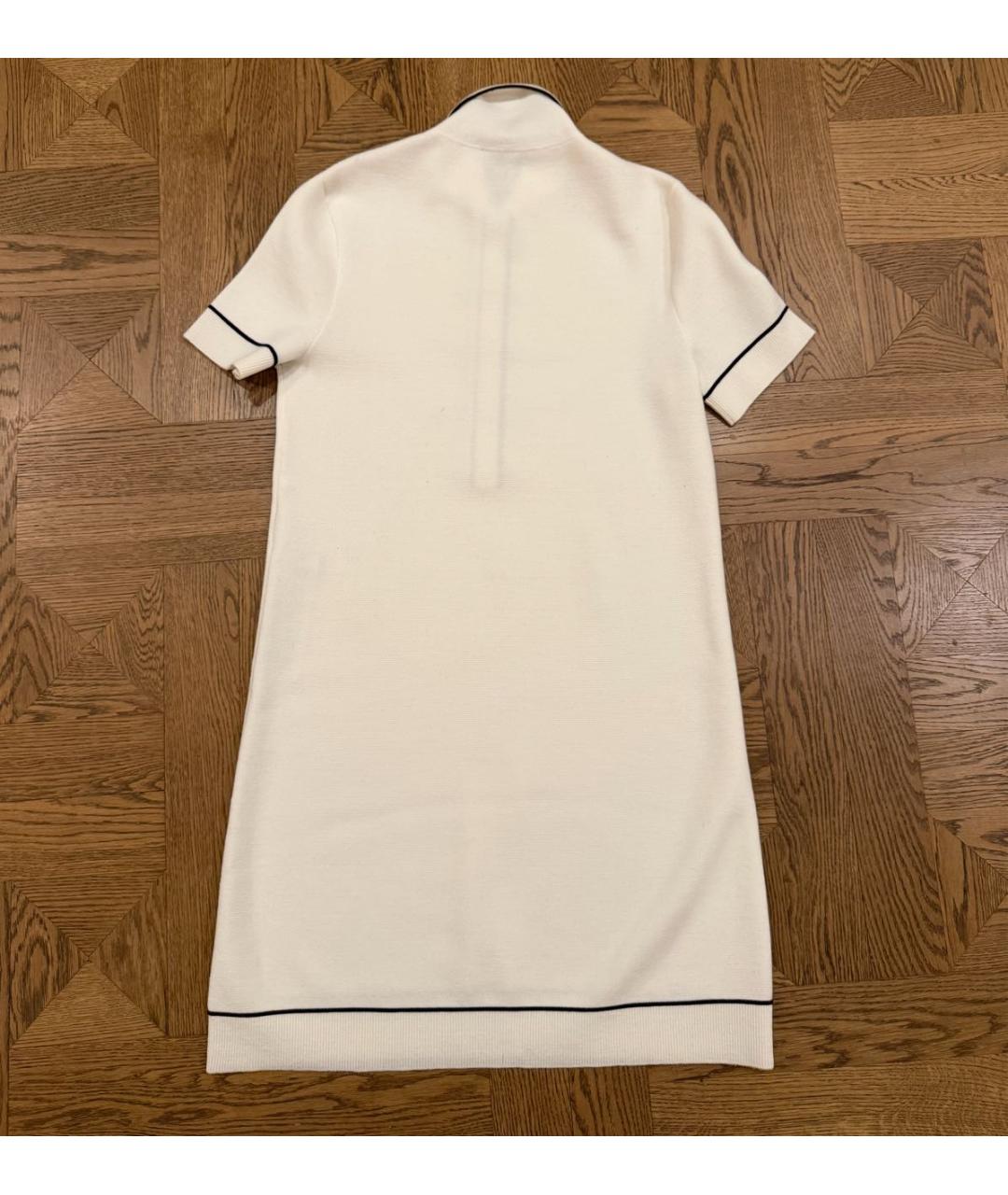 GUCCI Белое шерстяное повседневное платье, фото 2