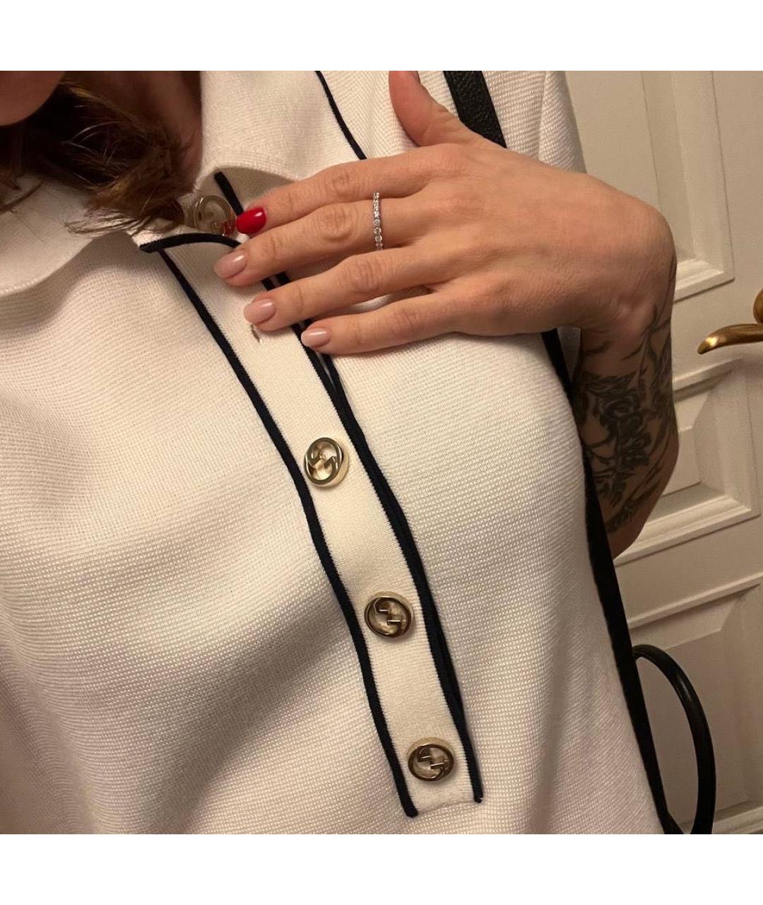 GUCCI Белое шерстяное повседневное платье, фото 3