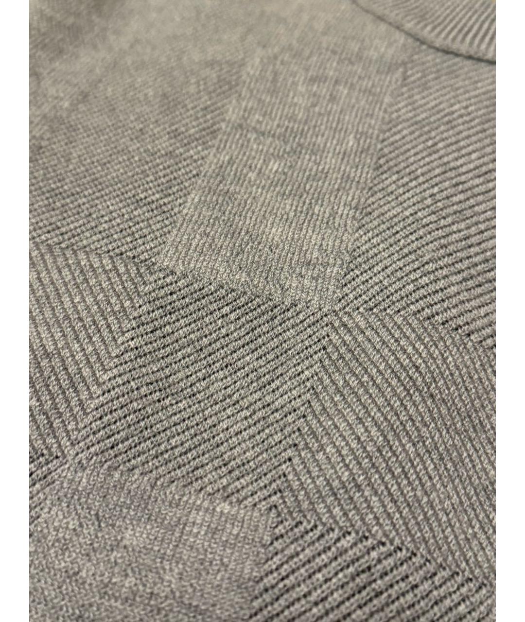 BURBERRY Серый шерстяной джемпер / свитер, фото 4