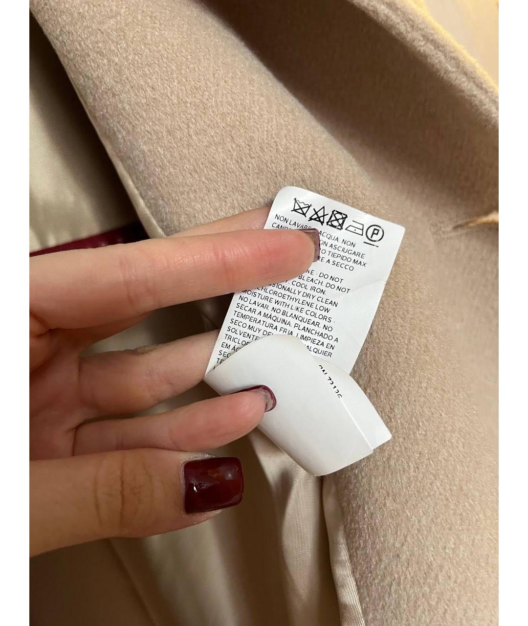 'S MAX MARA Бежевое пальто, фото 8