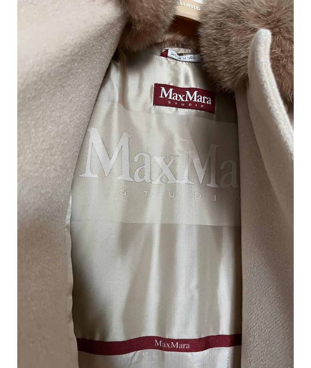 'S MAX MARA Бежевое пальто, фото 5