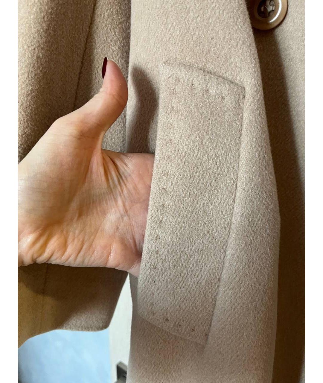 'S MAX MARA Бежевое пальто, фото 4