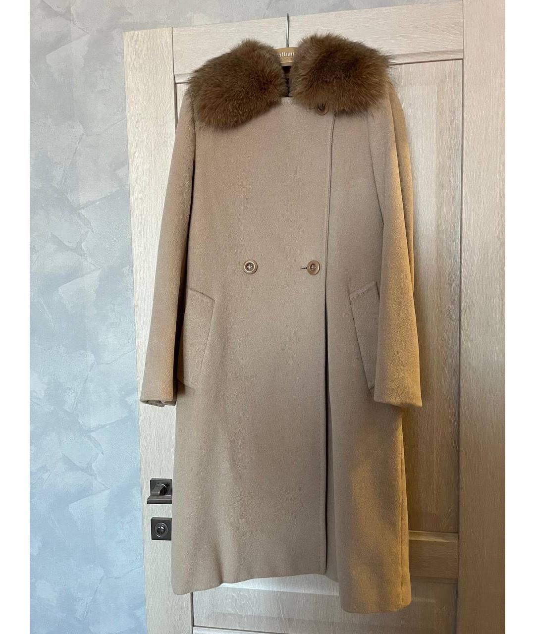 'S MAX MARA Бежевое пальто, фото 9