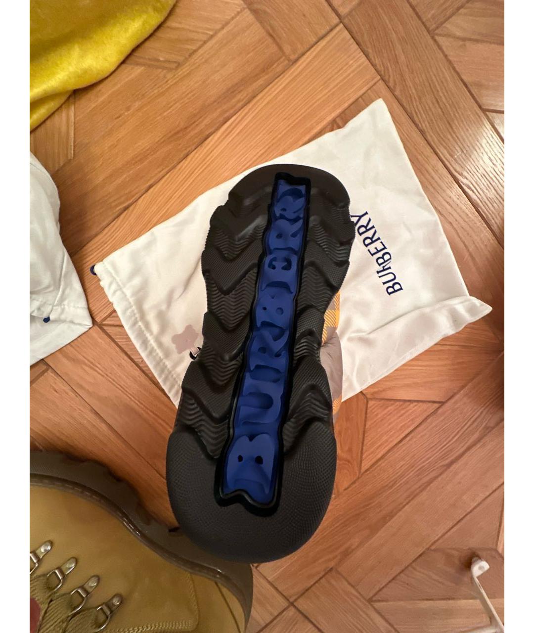 BURBERRY Мульти текстильные высокие ботинки, фото 6