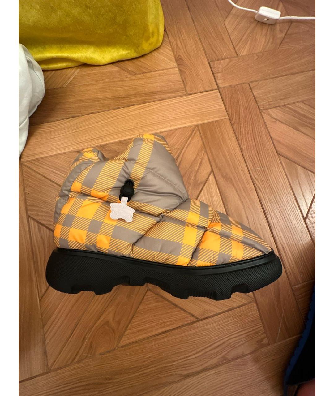 BURBERRY Мульти текстильные высокие ботинки, фото 9