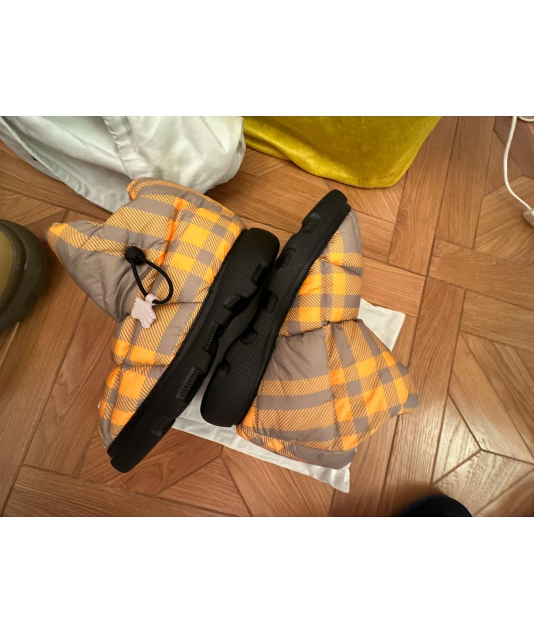 BURBERRY Мульти текстильные высокие ботинки, фото 7