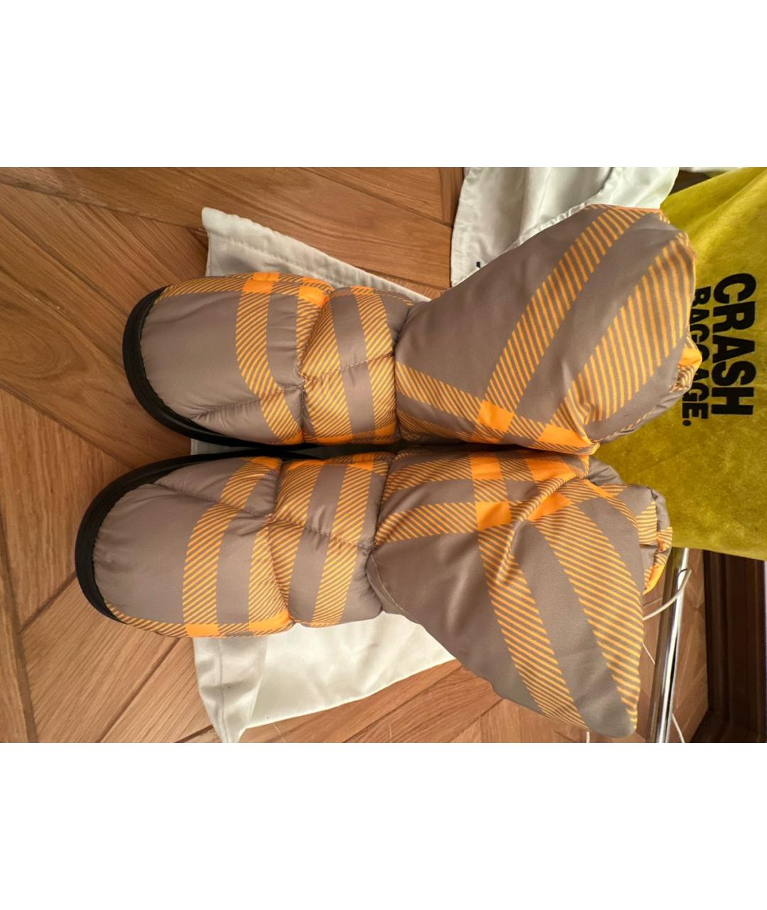 BURBERRY Мульти текстильные высокие ботинки, фото 2