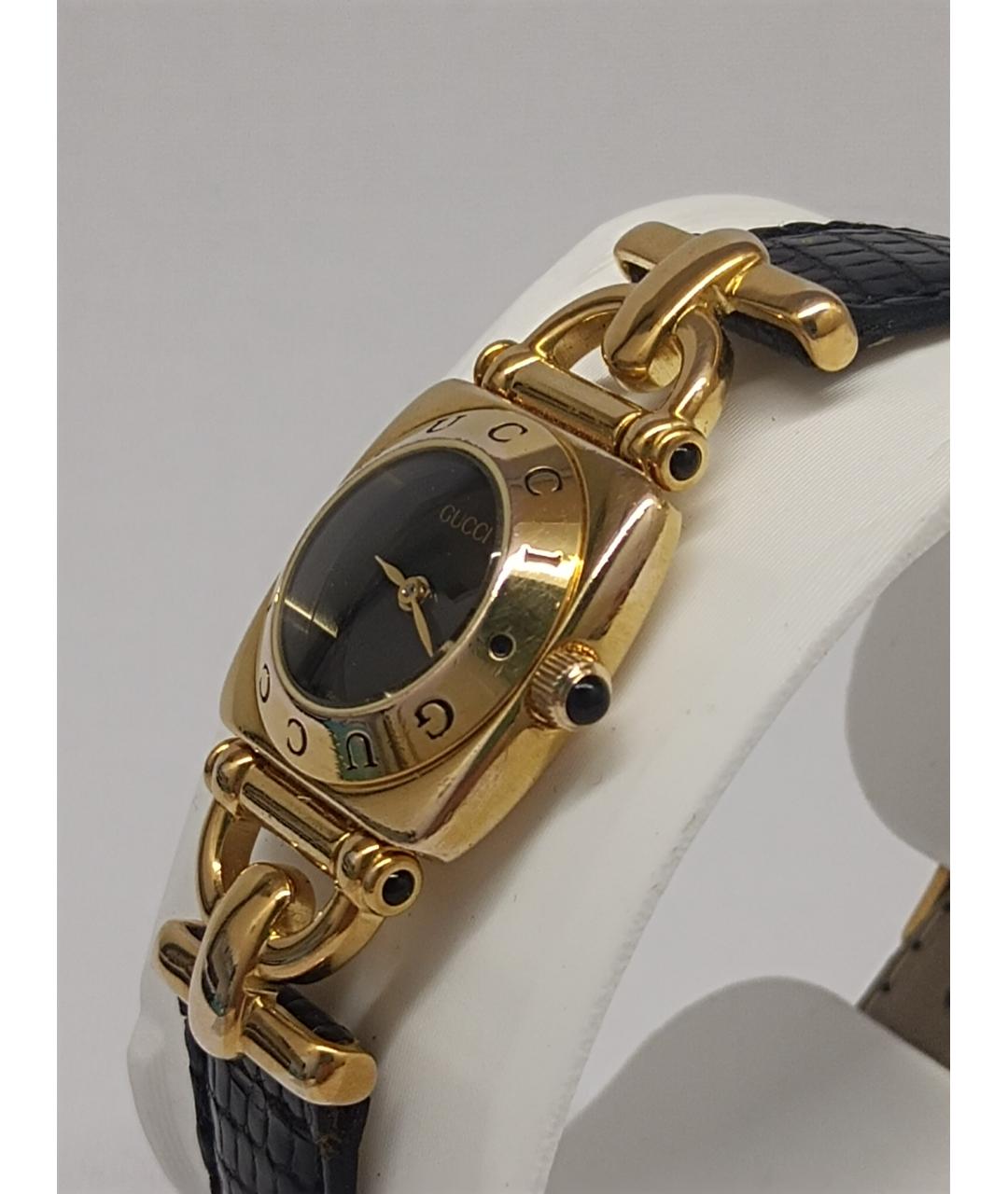 GUCCI Золотые металлические часы, фото 5