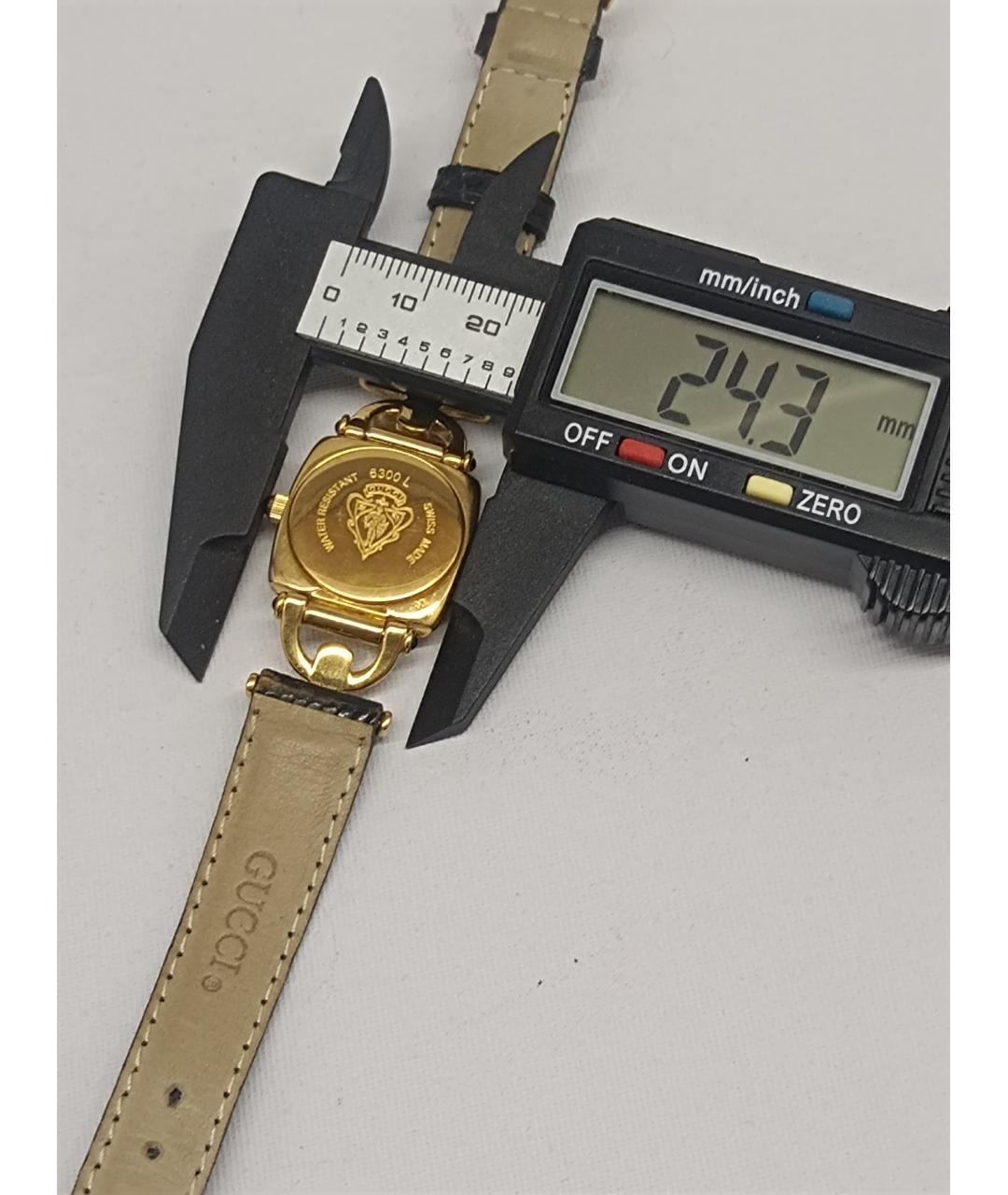 GUCCI Золотые металлические часы, фото 9