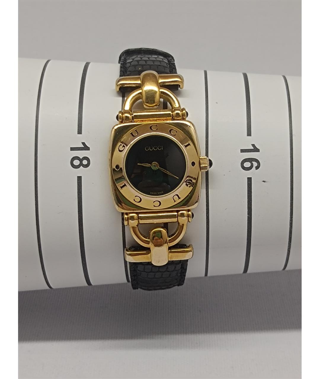 GUCCI Золотые металлические часы, фото 8